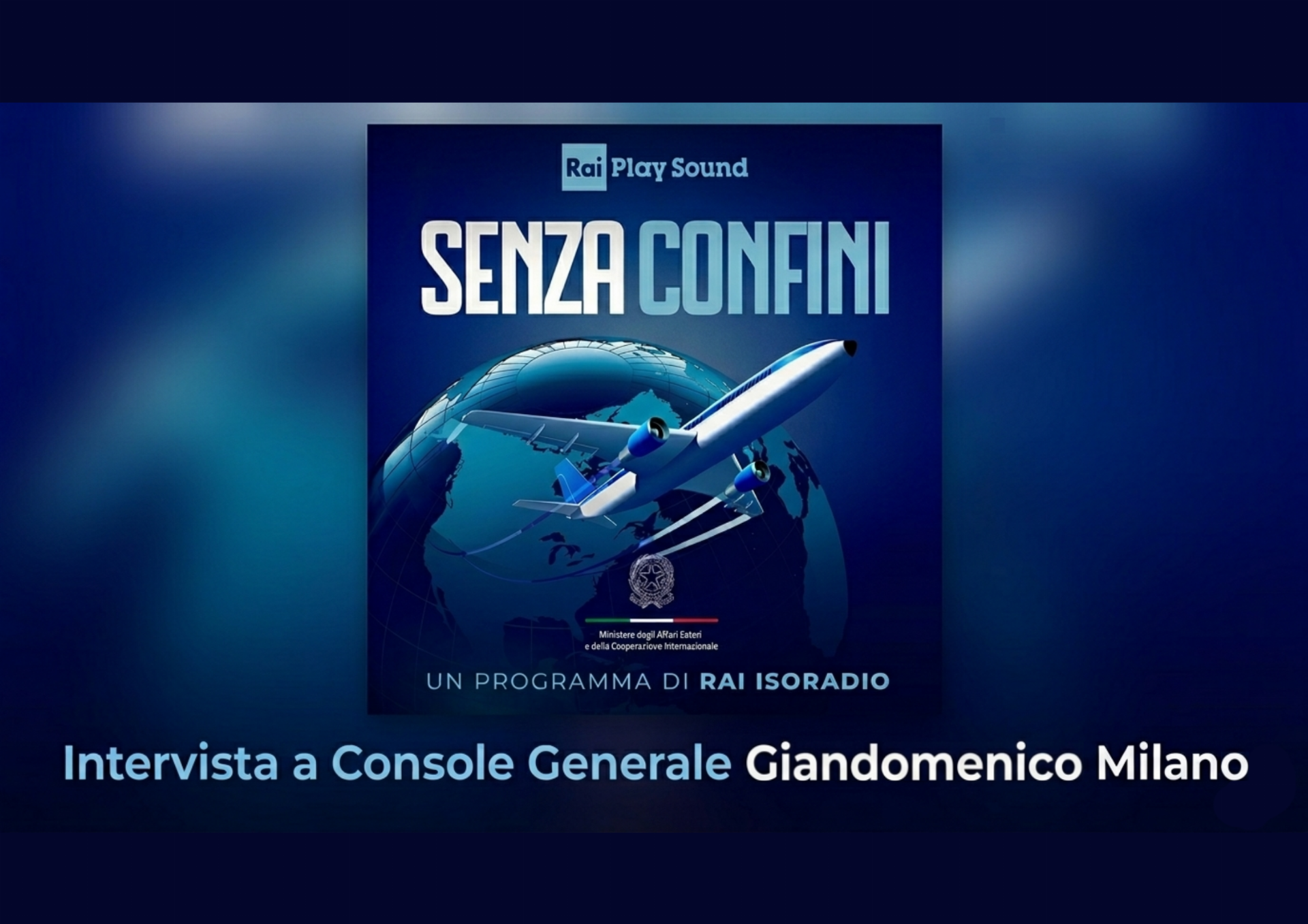 RAI Senza Confini – Intervista CG Milano